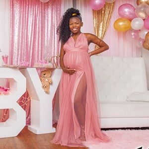 Fashion Nova Pink Maxi Dress